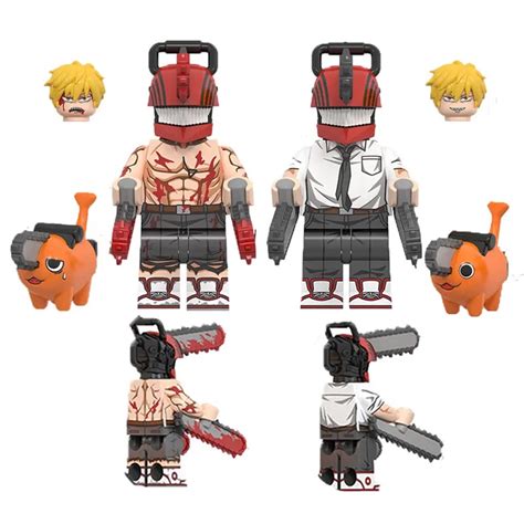 Chainsaw Man Denji Anime Series Mini Character Action Building Block