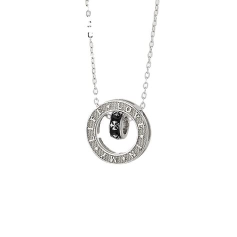 925 Sterling Silver Circle Pendant Necklace