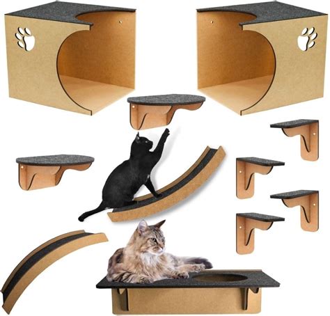 Melhor Playground De Gatos Circuito De Parede Kit Grande Brinquedo Pet