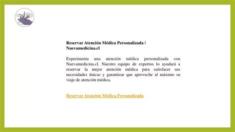 PPT Reservar Atención Médica Personalizada Nuevamedicina cl