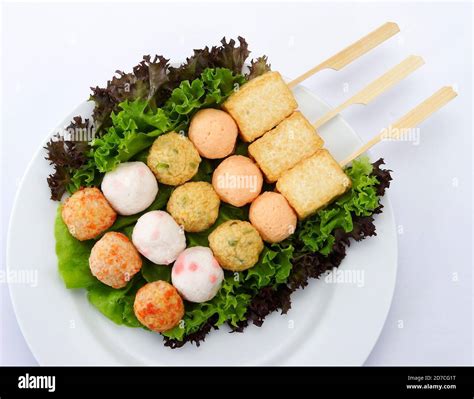 Fish Ball Sticksteamboat Stock Photo Alamy