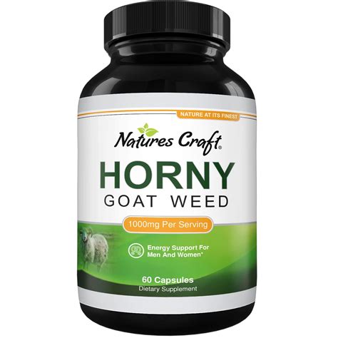 Natures Craft Horny Goat Weed For Men And Women Ginseng Maca Root