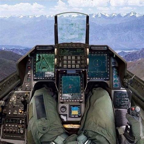 F Fighting Falcon Cockpit View Flight Simulator Cockpit