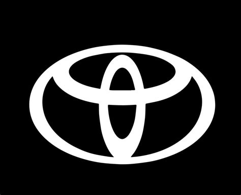 Toyota Brand Logo Car Symbol White Design Japan Automobile Vector