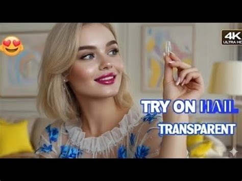 4K Micro Bikini Lingerie Try On Haul Sheer Transparent Outfit See