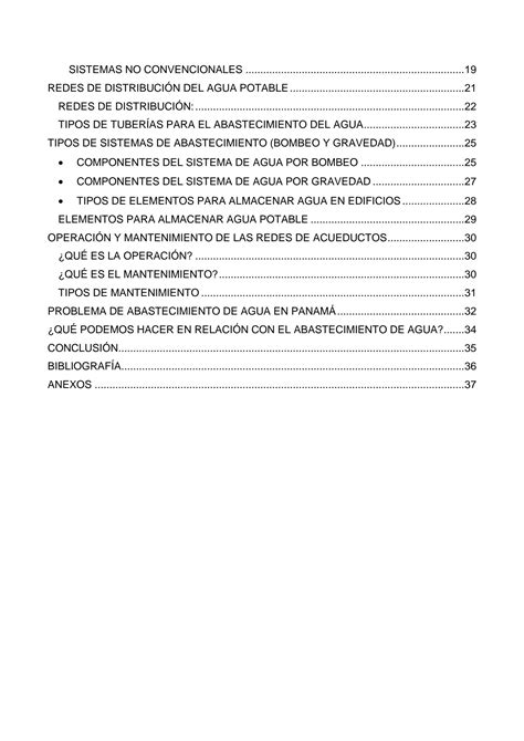 Solution Sistema De Abastecimiento De Agua Potable Studypool