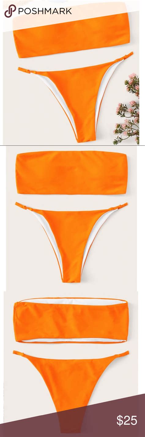 Price Final Bright Orange Bikini Set NWT Orange Bikini Set Bikinis