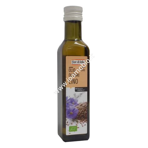 Olio Di Semi Di Lino Biologico 250ml Fior Di Loto