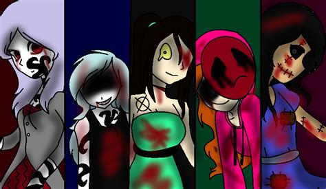 Creepypasta Girls By Mrscreepyverse On Deviantart