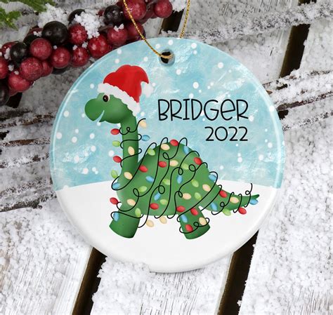 Dinosaur Christmas Ornament/dinosaur Gifts/dinosaur Decor/dinosaur ...