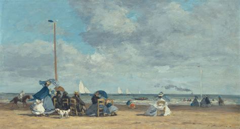 Beach At Trouville Eugene Boudin National Gallery Of Art