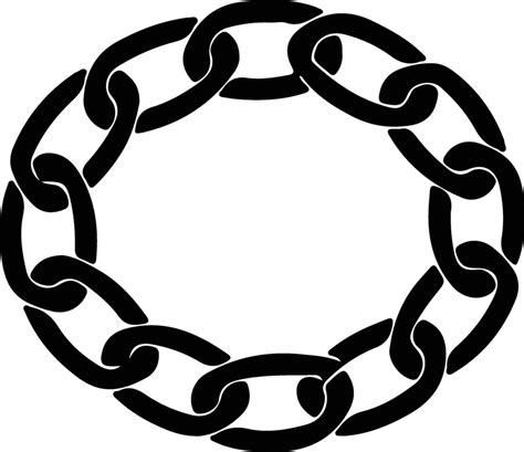 chain icon black silhouette  vector art  vecteezy
