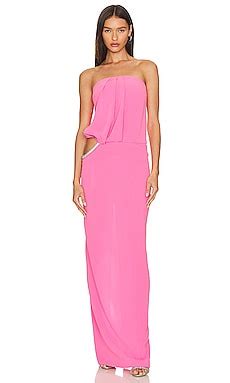 Nue Studio Dahlia Gown In Hot Pink Revolve