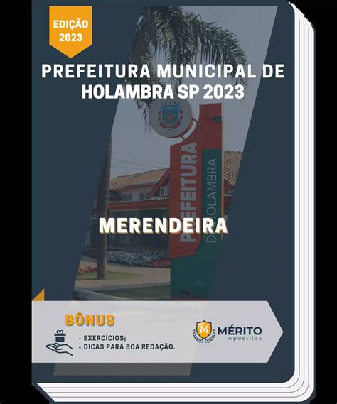 Apostila Merendeira Prefeitura de Holambra SP 2023 Mérito Apostilas