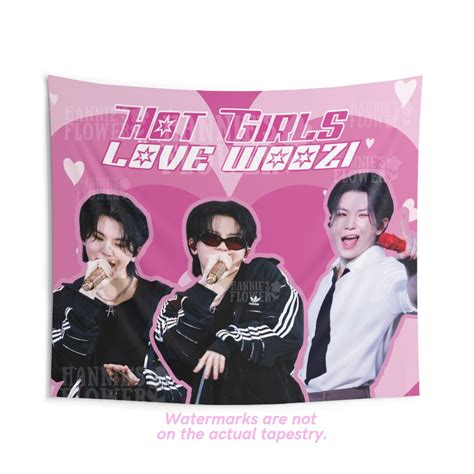 Woozi Seventeen Hot Girls Concert Flag Seventeen Kpop Flag Seventeen Photo Banner Seventeen