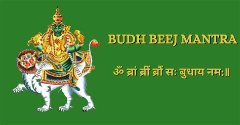 Budh Beej Mantra Meaning Vidhi And Benefits बुध बीज मंत्र