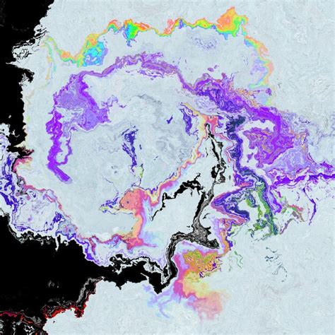 Un Mapa Del Mundo Que Muestra Los Diferentes Colores Del Agua Foto