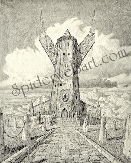 The Tower Of Orthanc Tolkien Spiderwebart Gallery