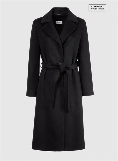 Cashmere Belted Coat With Notch Collar Cinzia Rocca