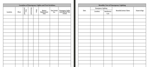 Fire Safety Log Book Fire Safety Log Book Printable Fire Safety Log