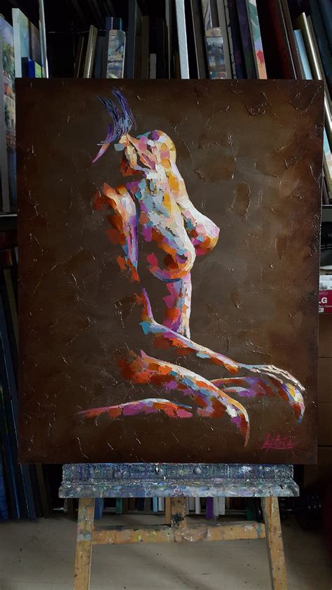 Painting Expectation Naked Woman Figure Oil Painting Viktoria Lapteva Artfinder