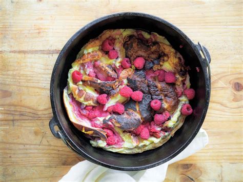 Campfire Raspberry Double Dutch Baby Recipe Sunset Magazine