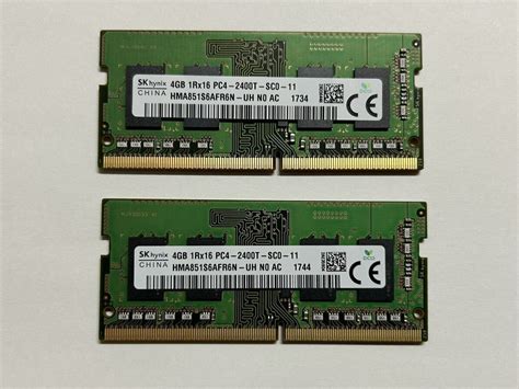 Yahoo オークション SK hynix 4GB 1Rx16 PC4 2400T 2枚セット