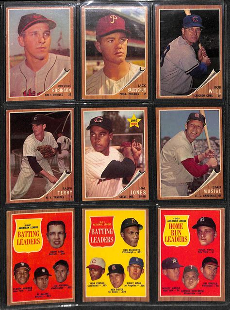 Lot Detail 1962 Topps Baseball Near Complete Set Includes 592 Of