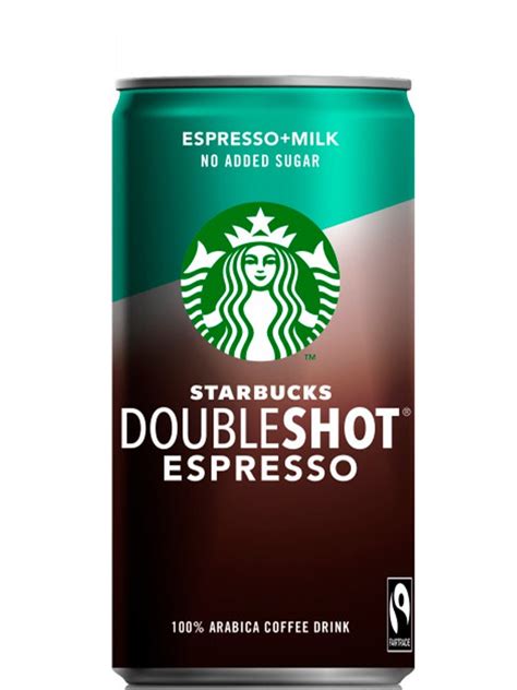 Starbucks Doubleshot Espresso No Added Sugar холодный кофе 0 2л Okwine