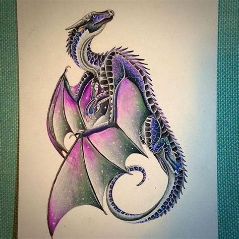 Purple Flying Fairy Dragon Tattoo Design Tattooimagesbiz