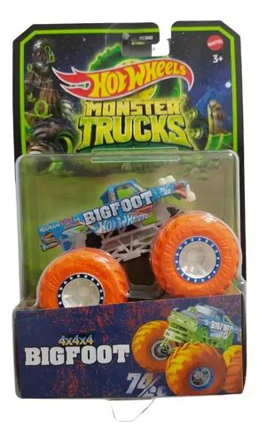 Hot Wheels Monster Trucks Glow In The Dark Brilha No Escuro Mercadolivre