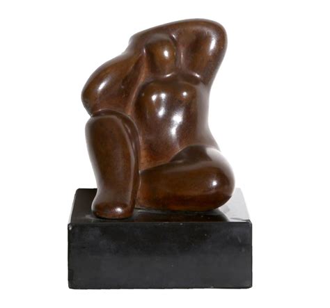 Bid Now Sophia Vari Seated Nude Bronze Sculpture Signature And Number Inscribed March