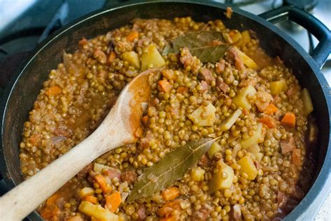 Lentil Stew Spanish Style With Chorizo And Potatoes