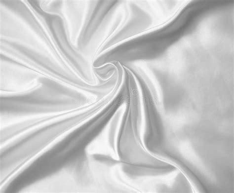 Smooth Elegant White Silk Or Satin As Wedding Background Stock Image