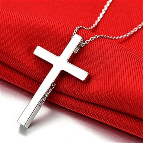 Croix En Argent Homme Collier En Croix