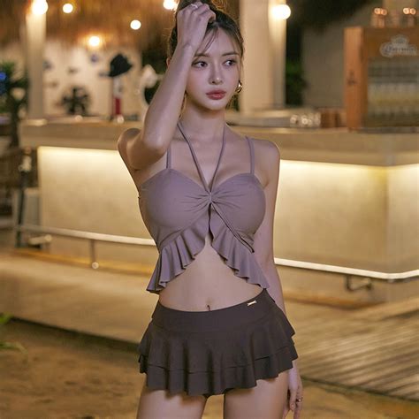 KKImee兩截式 性感比基尼深V 細肩帶SH 泳衣 泳裝 溫泉 遊泳衣 bikini 蝦皮購物