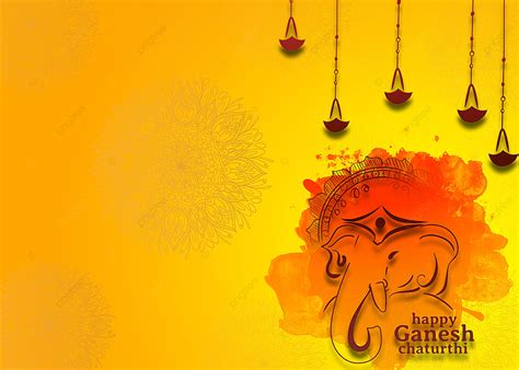 Indian Elephant Cultural Background, Ganesh Chaturthi, God, Ganesh Katurti Background Image And ...