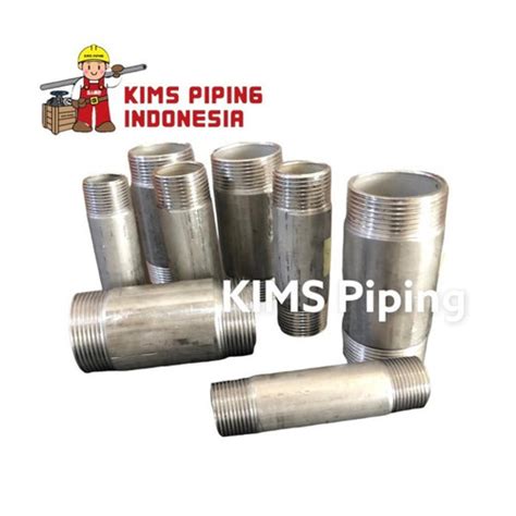 Jual PIPE NIPPLE Pipa Nepel SUS304 1 1 2 Inch X 10cm SCH 40 Kota