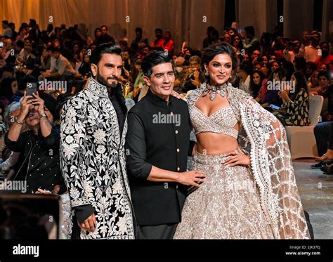 L R Bollywood Actors Ranveer Singh Fashion Designer Manish Malhotra C