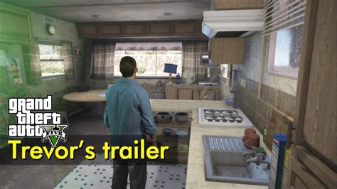 Trevor S Trailer Dirty Clean Gta V Youtube