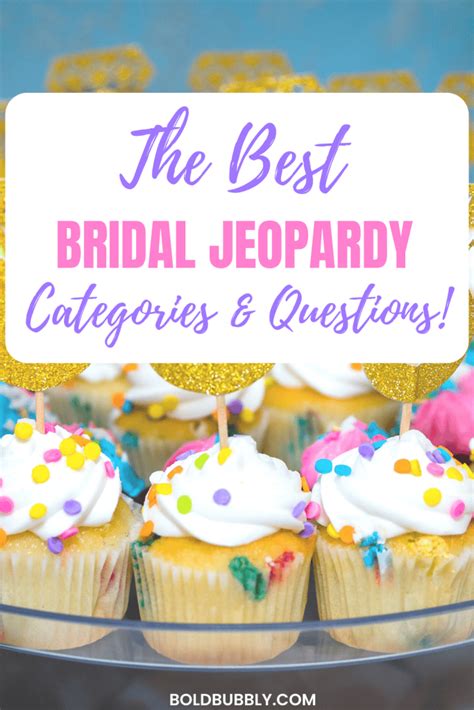 100 Bridal Jeopardy Game Questions How To Play Bold Bubbly