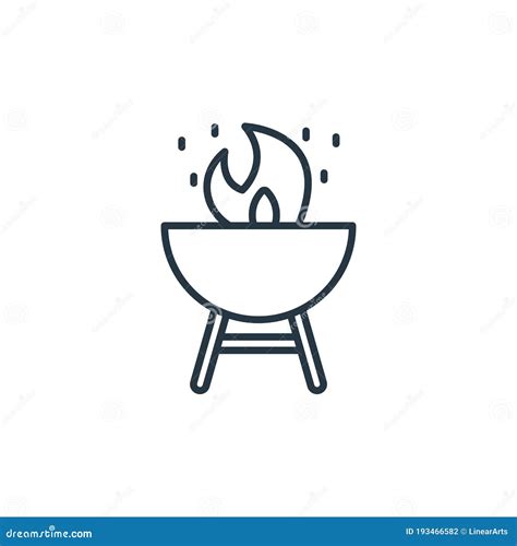 Hot Pot Icon Vector From Travel Concept Thin Line Illustration Of Hot Pot Editable Stroke Stock