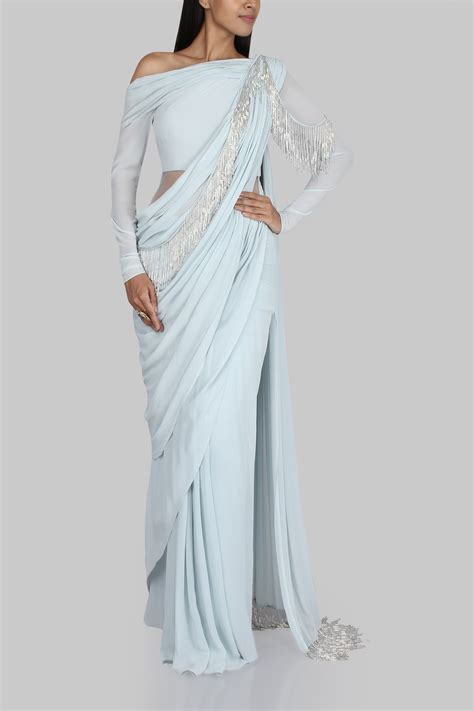 Draped sari gown - Gaurav Gupta - Designers