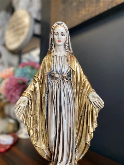 Blessed Virgin Mary Bust 177 Saint Mary Statue Veiled Etsy Mary