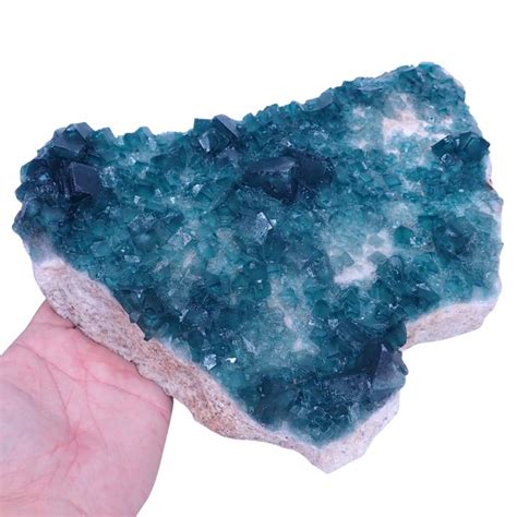 Cluster Di Fluorite Trasparente Blu Verde Naturale A Su Catawiki