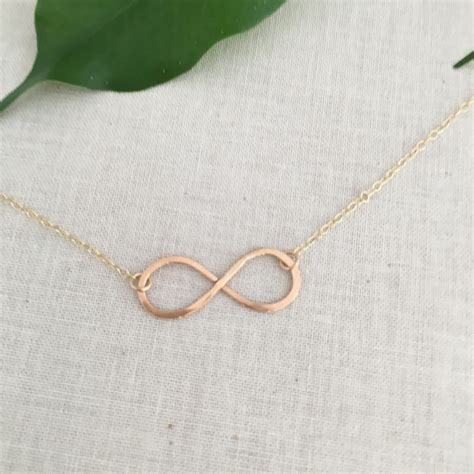 Eternity Necklace Silver Infinity Necklace Gold Infinity Etsy