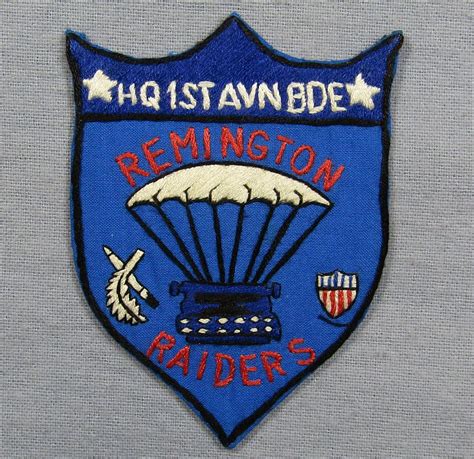 Headquarters 1st Aviation Brigade Remington Raiders” Patch Griffin