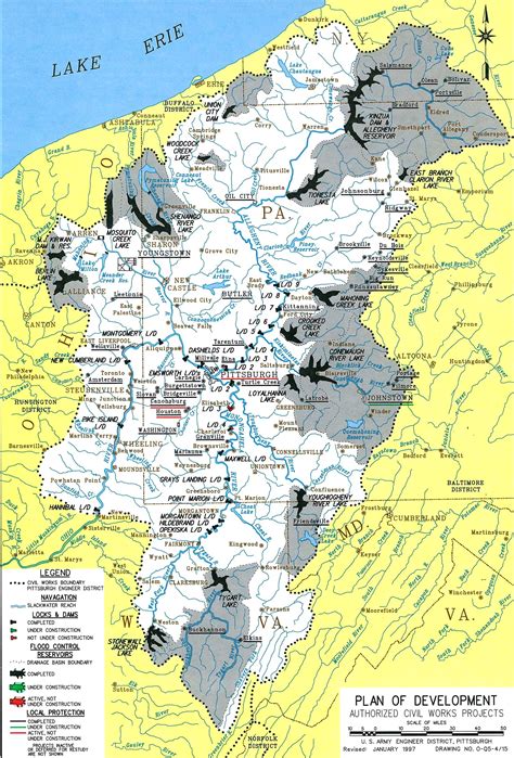 Pittsburgh District Development Map - Pittsburgh • mappery