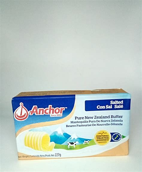 Anchor Butter Salted 227g 8oz Door To Door West