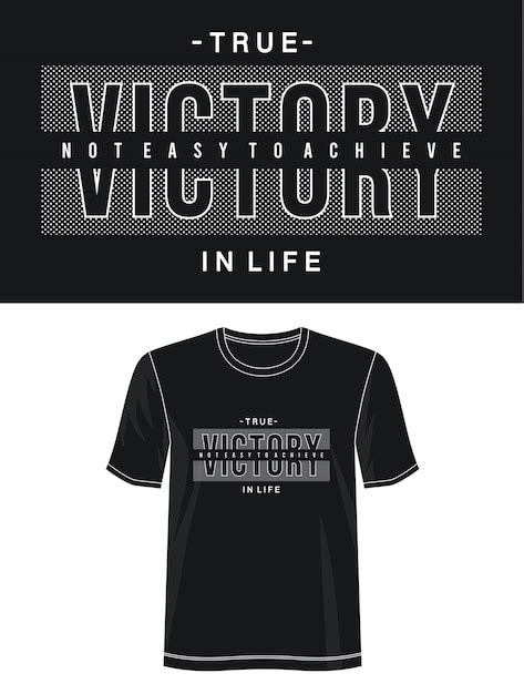 Premium Vector Victory Typography For Print T Shirt